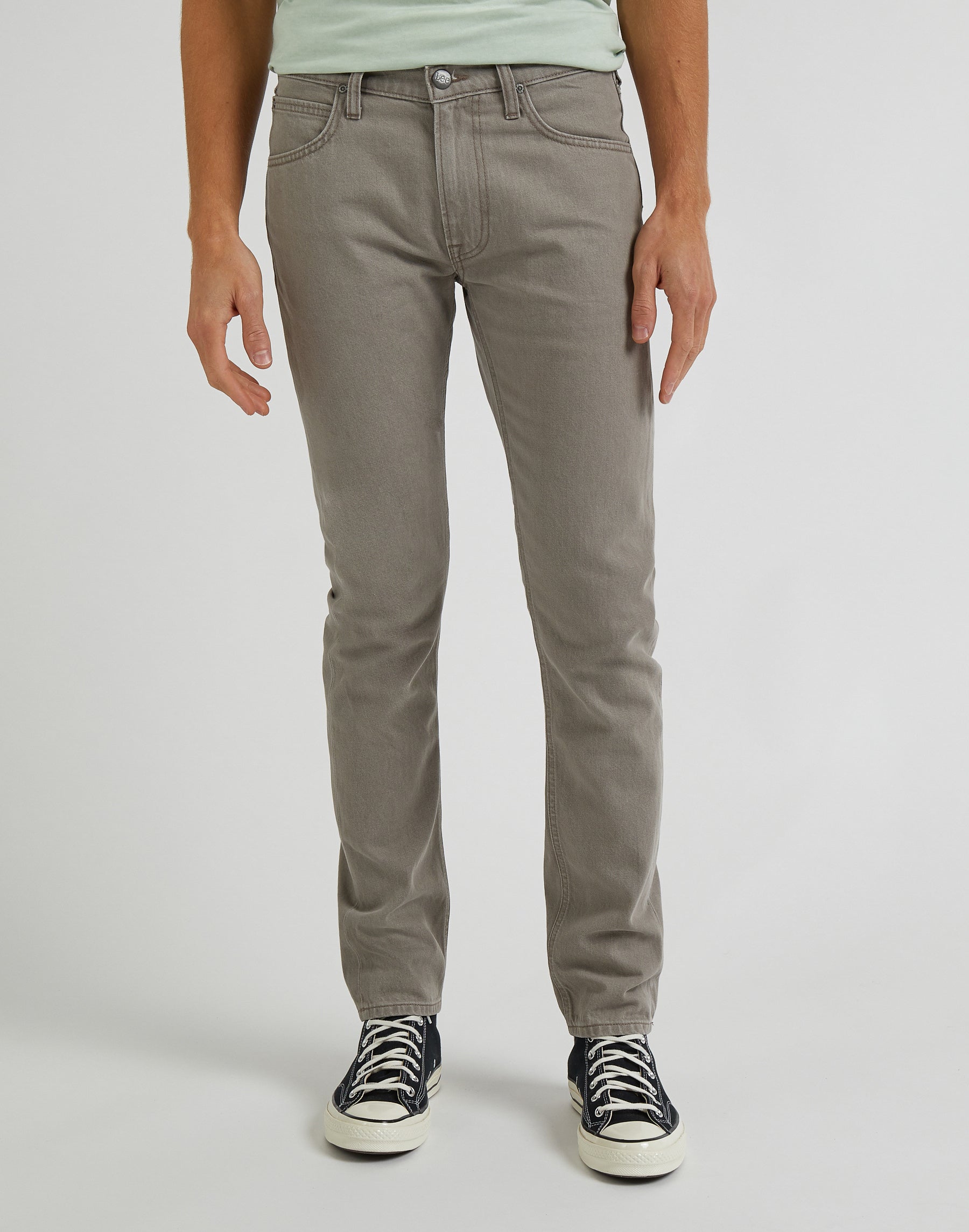 Pantaloni Luke Low Stretch in Mushroom Light Lee   