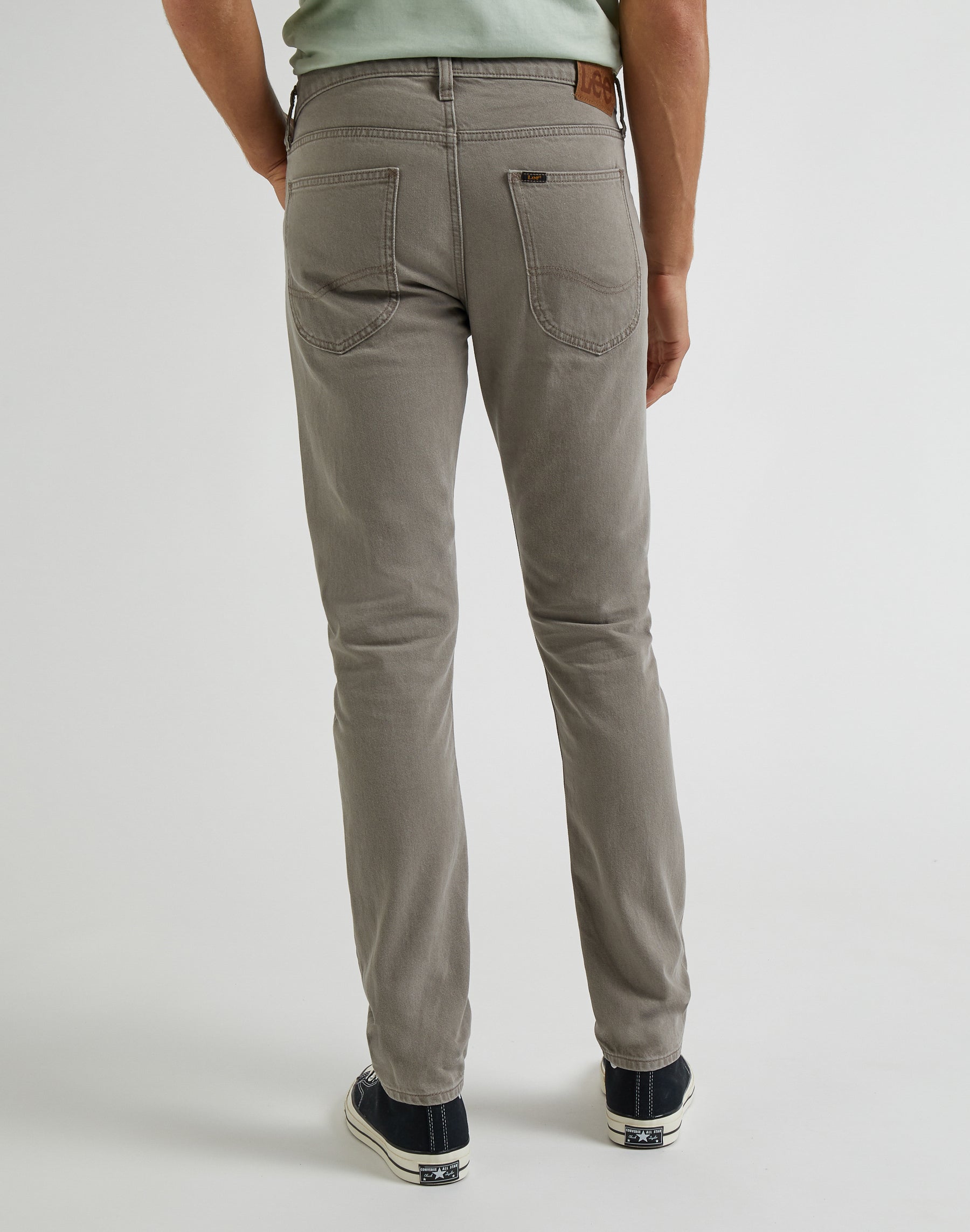 Pantaloni Luke Low Stretch in Mushroom Light Lee   