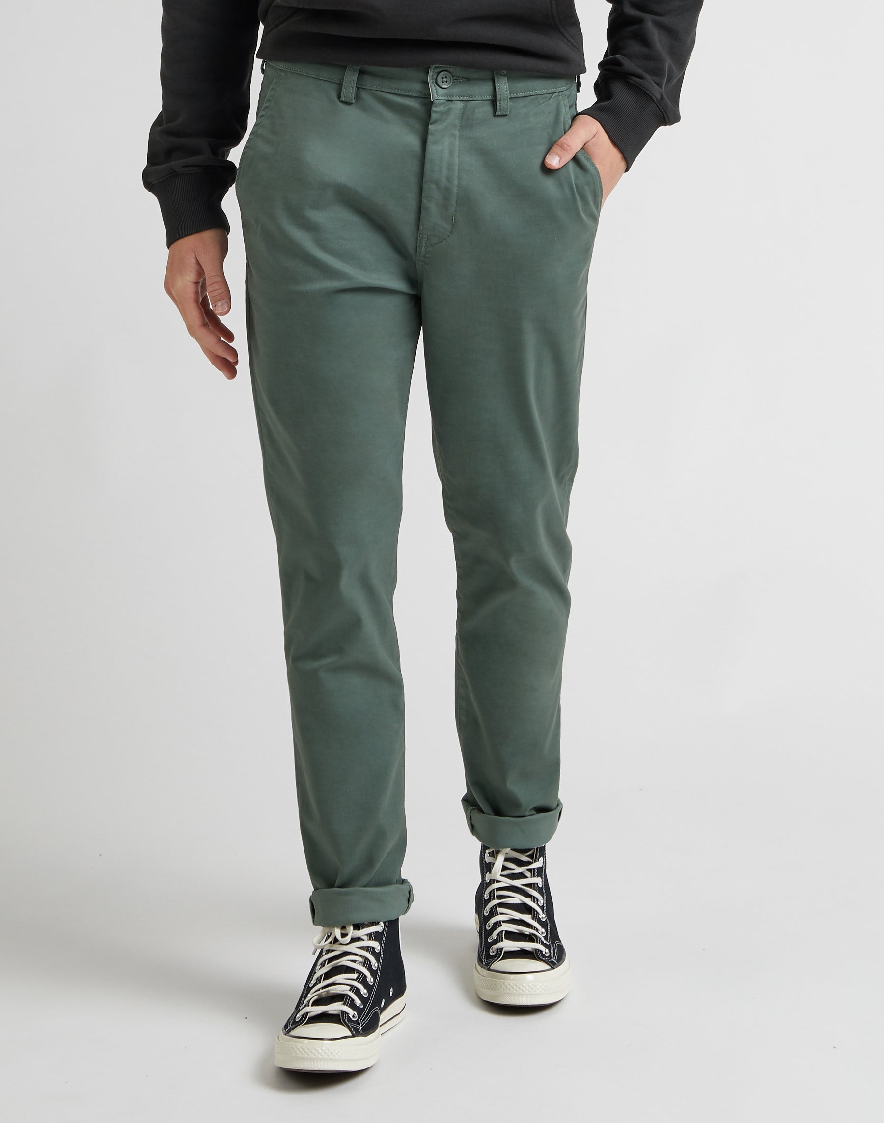 Pantaloni slim chino in Fort Green Lee   