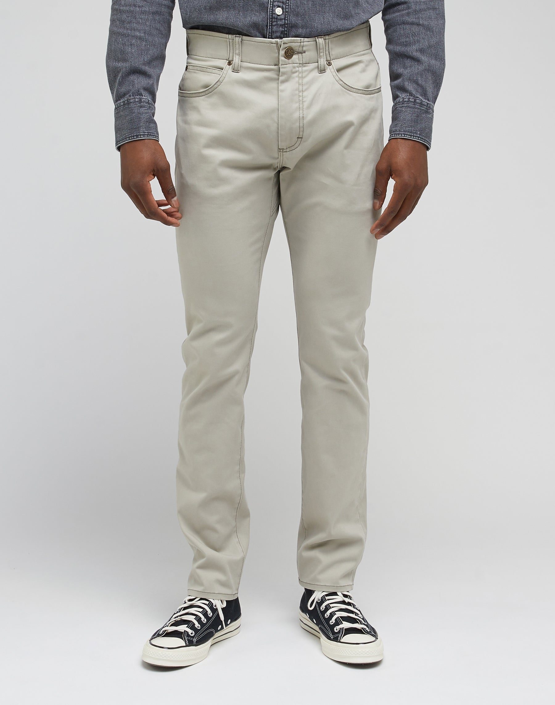 Pantaloni slim fit MVP in funghi Lee   