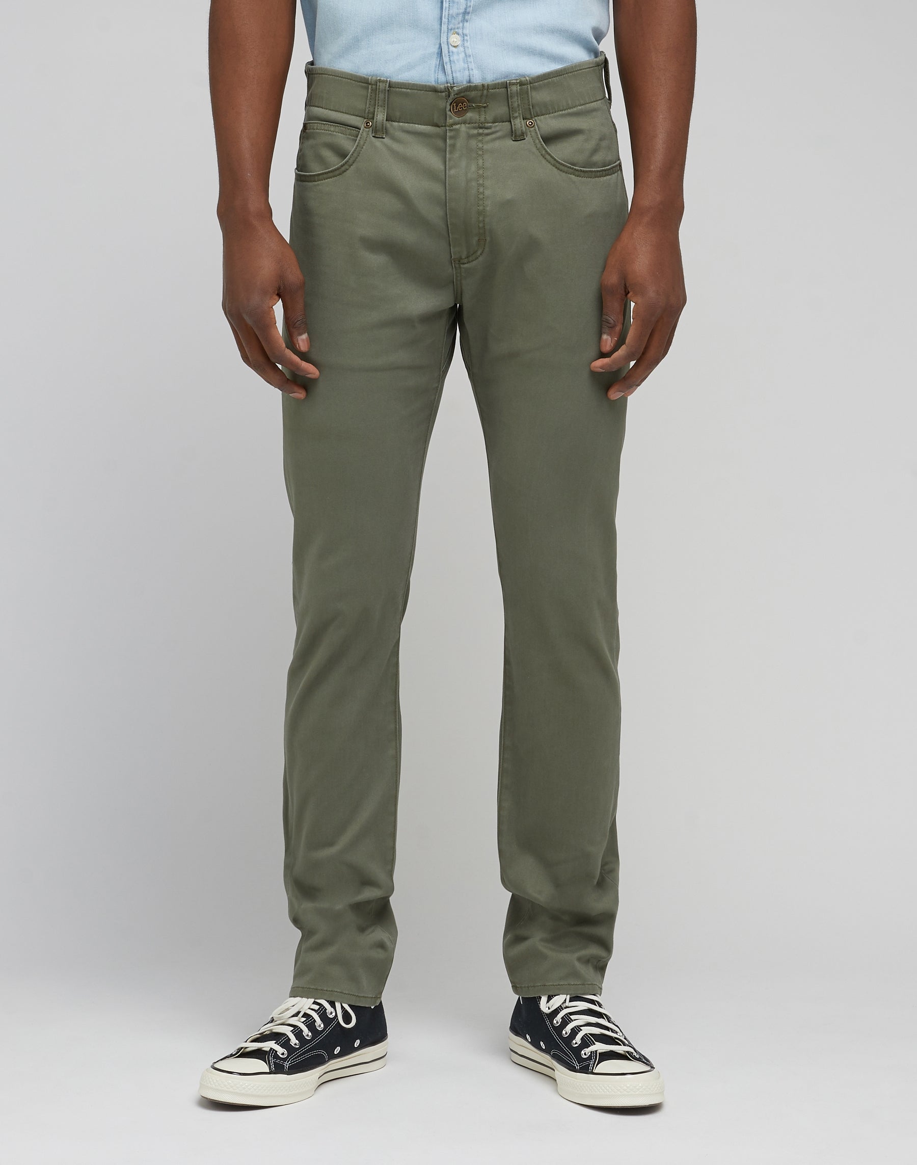 Pantaloni slim fit MVP in oliva smorzata Lee   