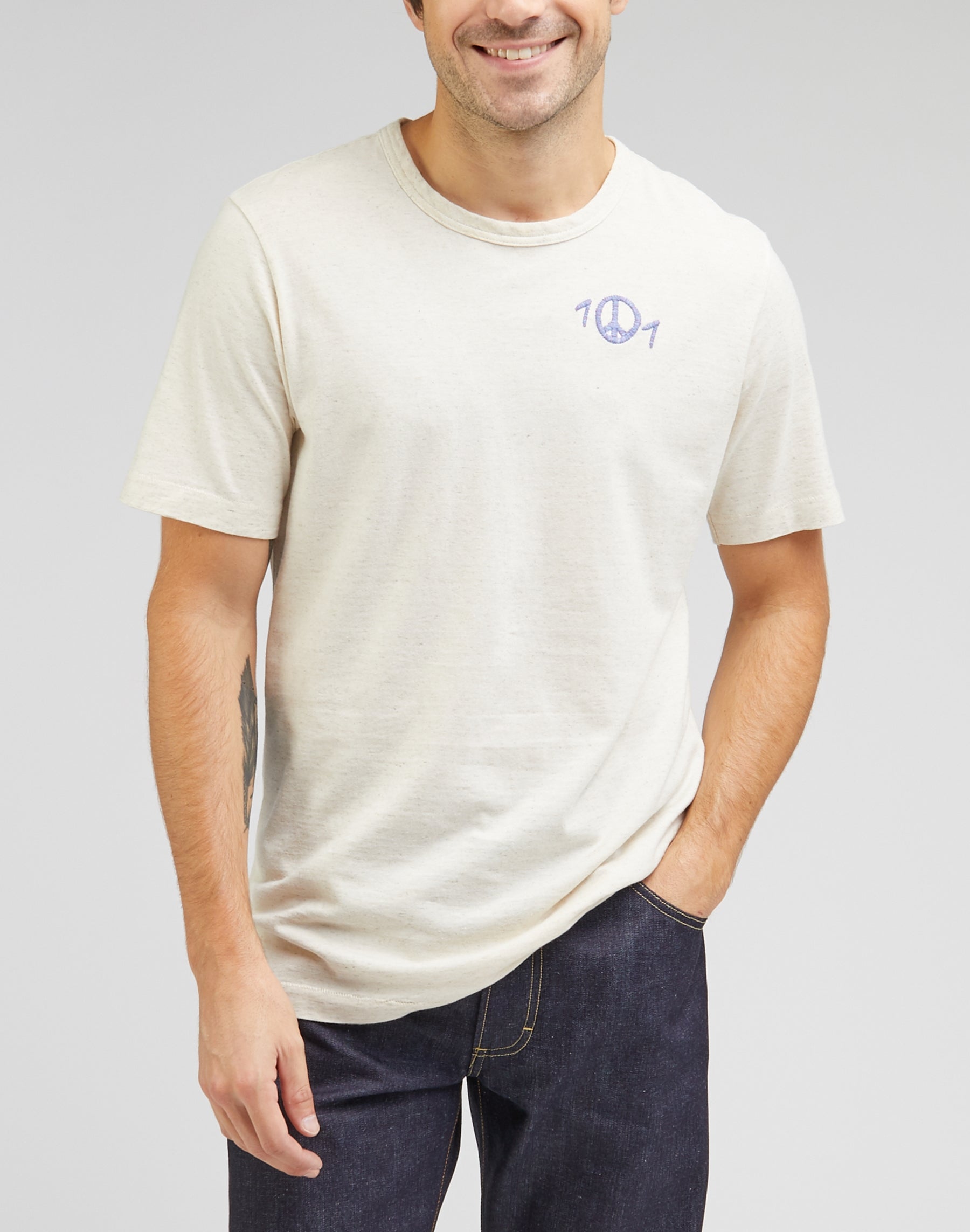 101 Tee in tinta unita Lee   