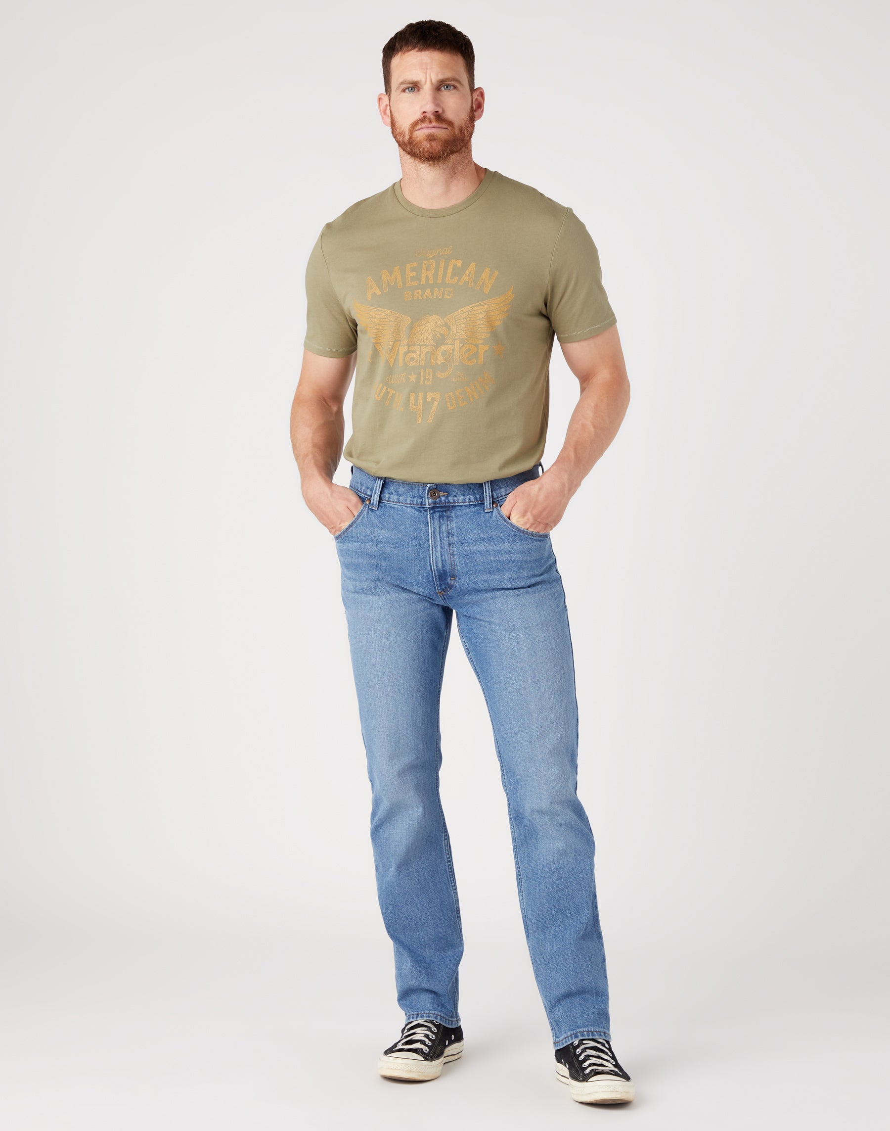 Jeans Regular Low Stretch in Blu Grande Wrangler   