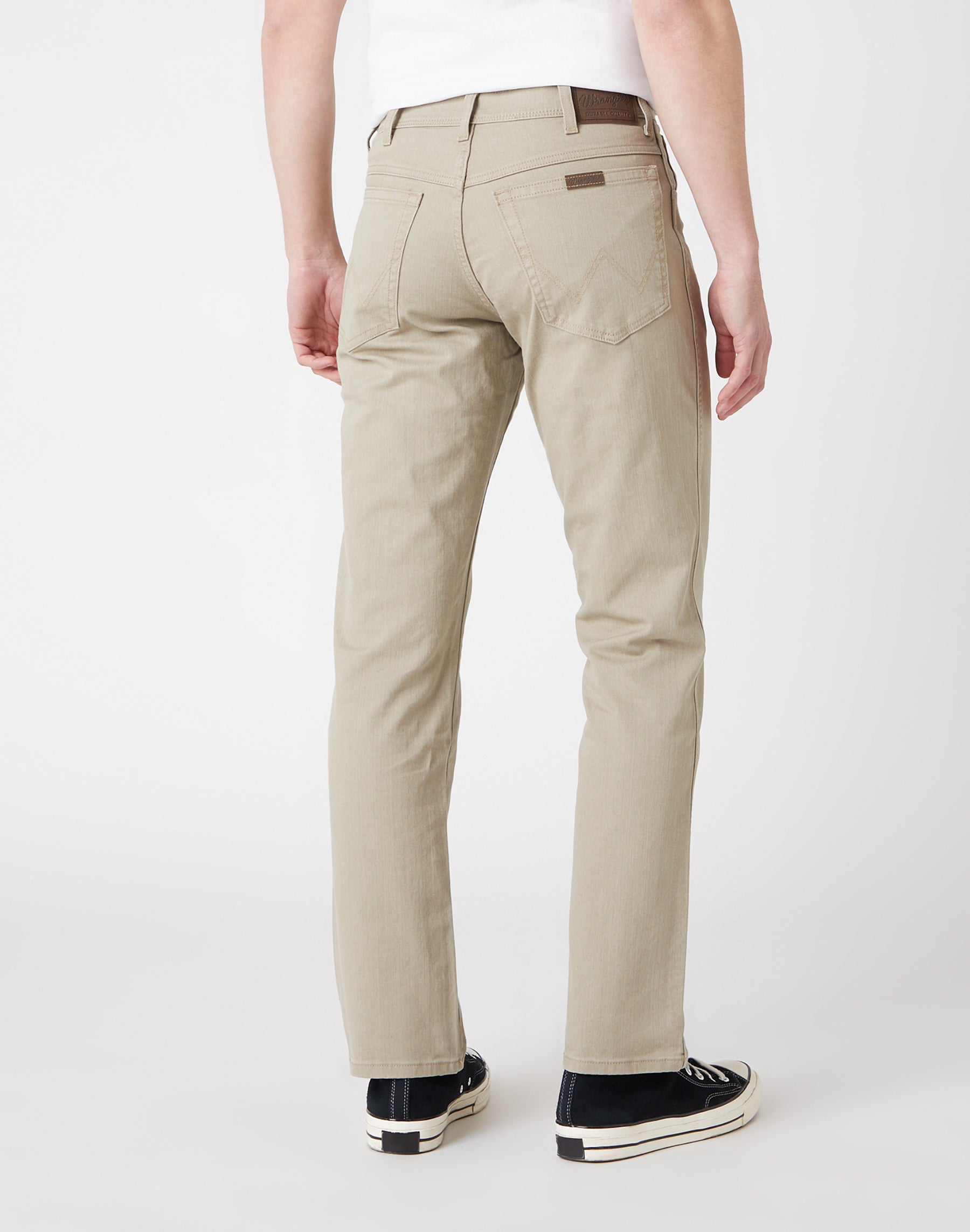 Pantaloni Wrangler dal taglio regolare e poco stretch in cammello   