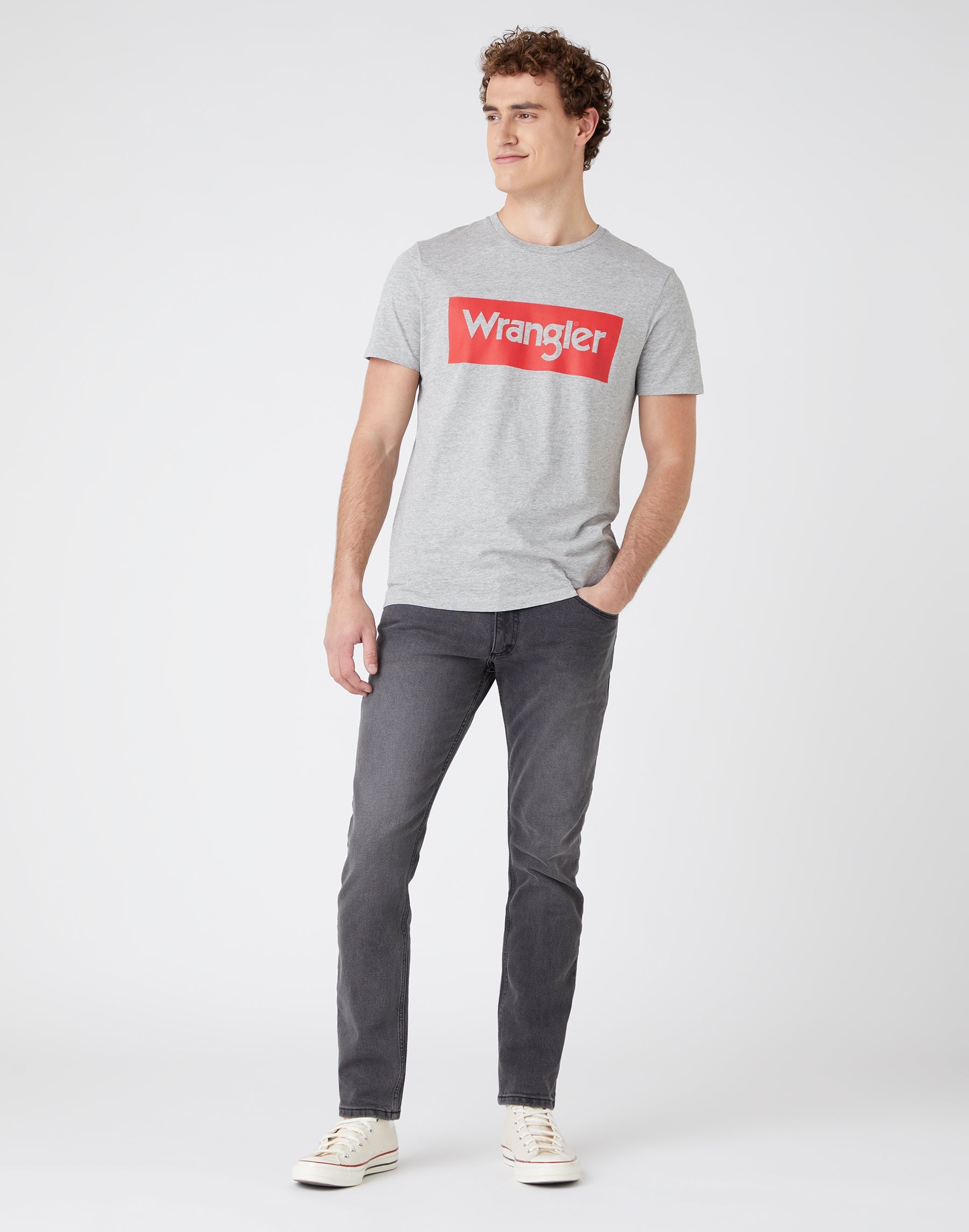 Jeans Slim Low Stretch in Grigio Grande Wrangler   