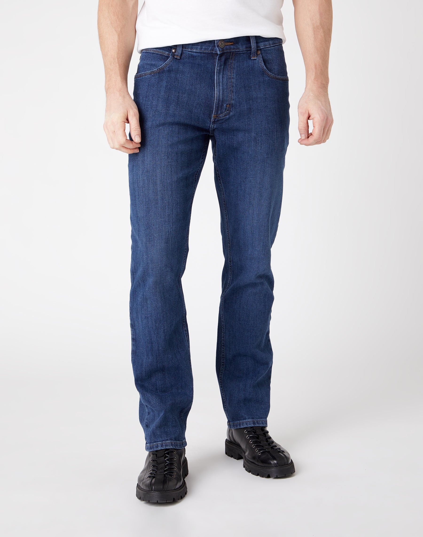 Dritti Low Stretch in pietra scura Jeans Wrangler   