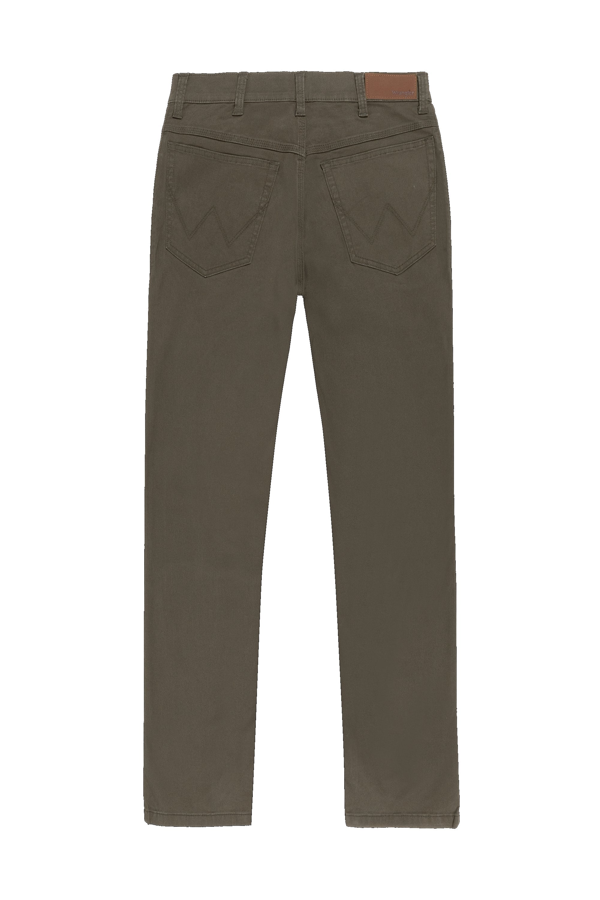 Pantaloni dritti medi elasticizzati Frontier Olive Wrangler   