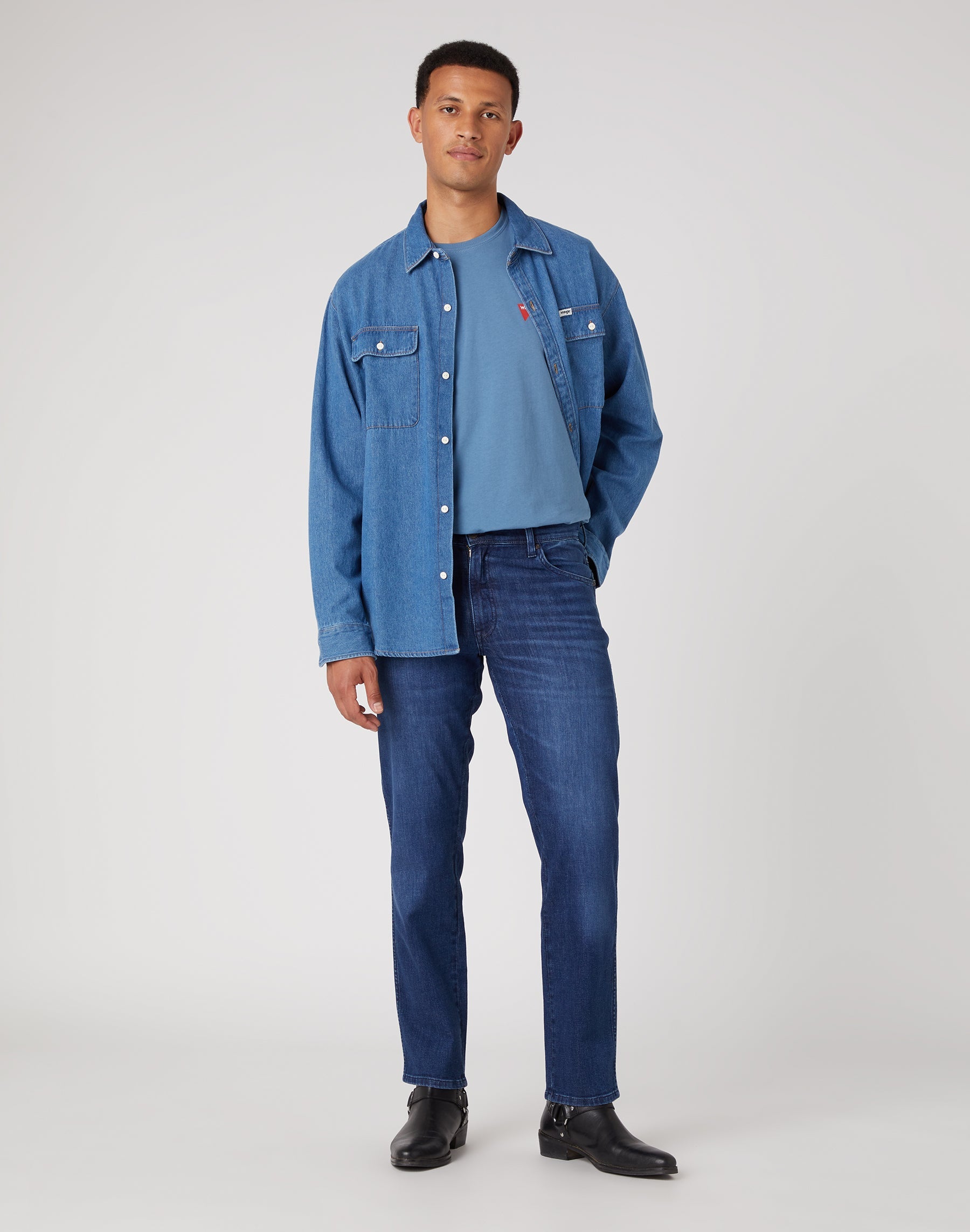 Jeans Texas Slim Medium Stretch in Free Way Wrangler   