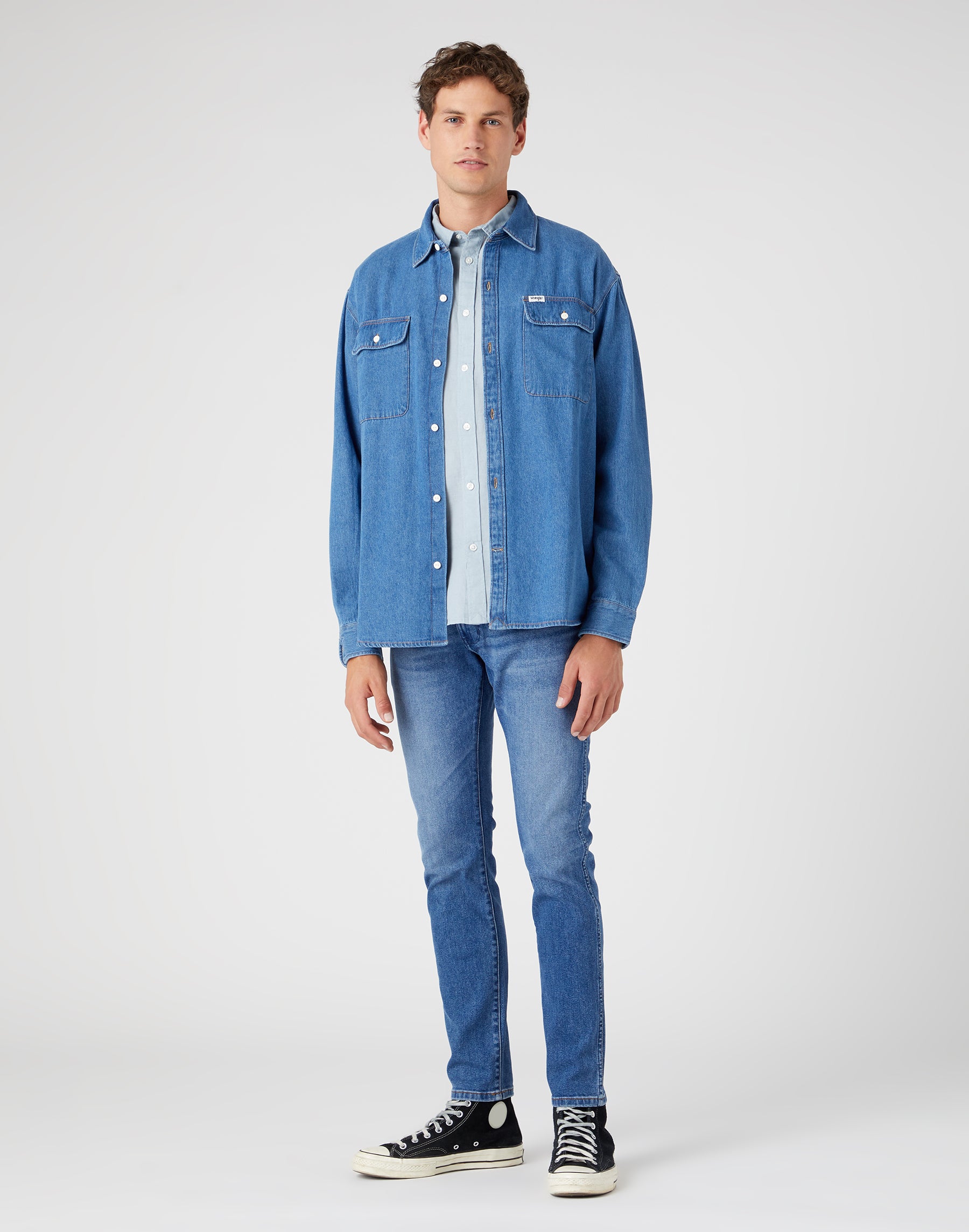 Jeans Bryson Low Stretch in Smoke Sea Wrangler   