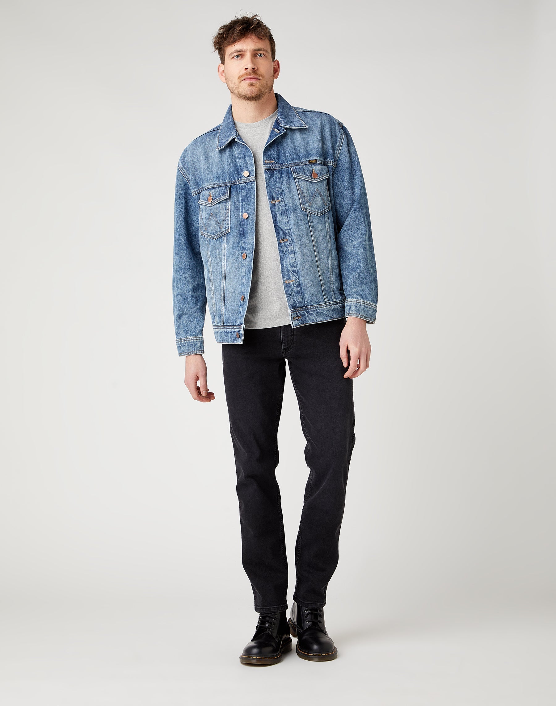 Jeans Greensboro High Stretch in Black Crow Wrangler   