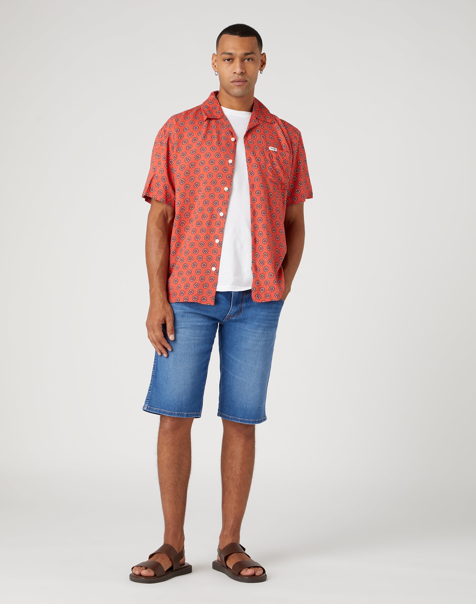 Pantaloncini Colton in Blue Vortex Jean Shorts Wrangler   