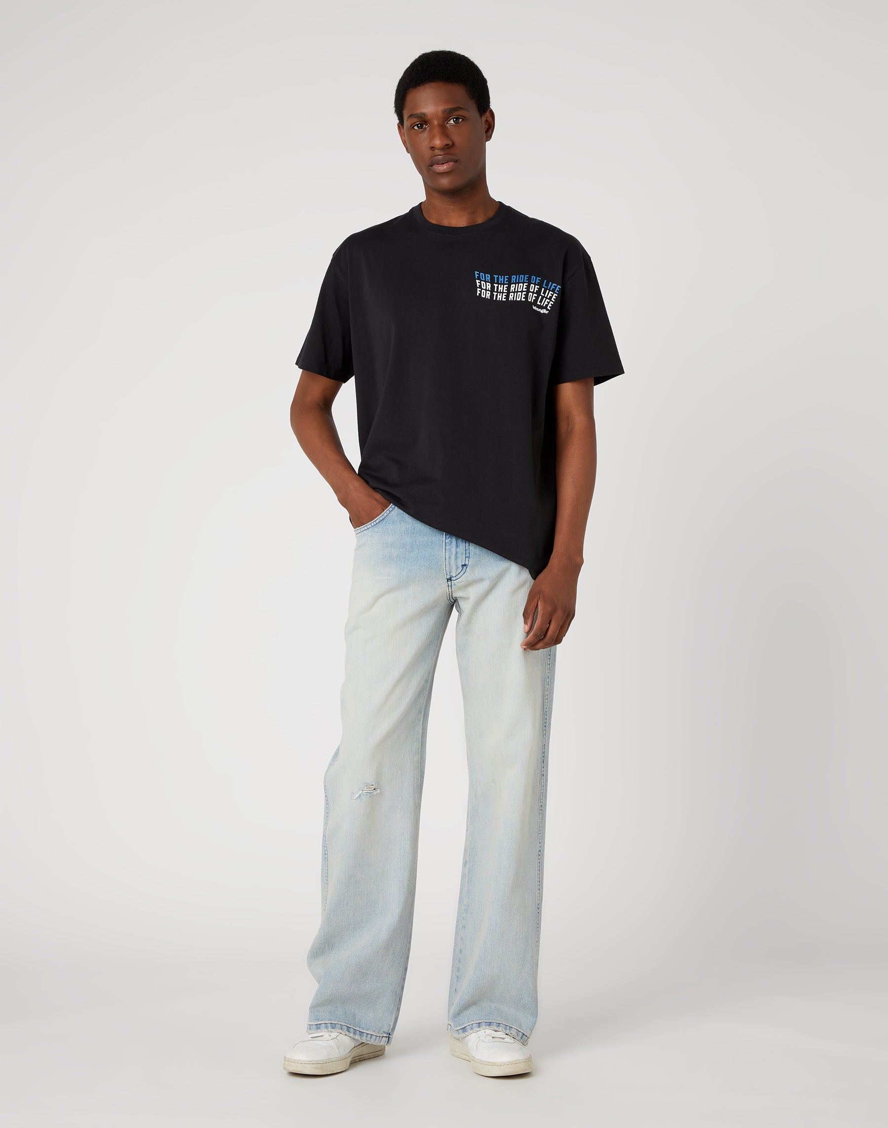 Volpe in jeans Sunfade Wrangler   