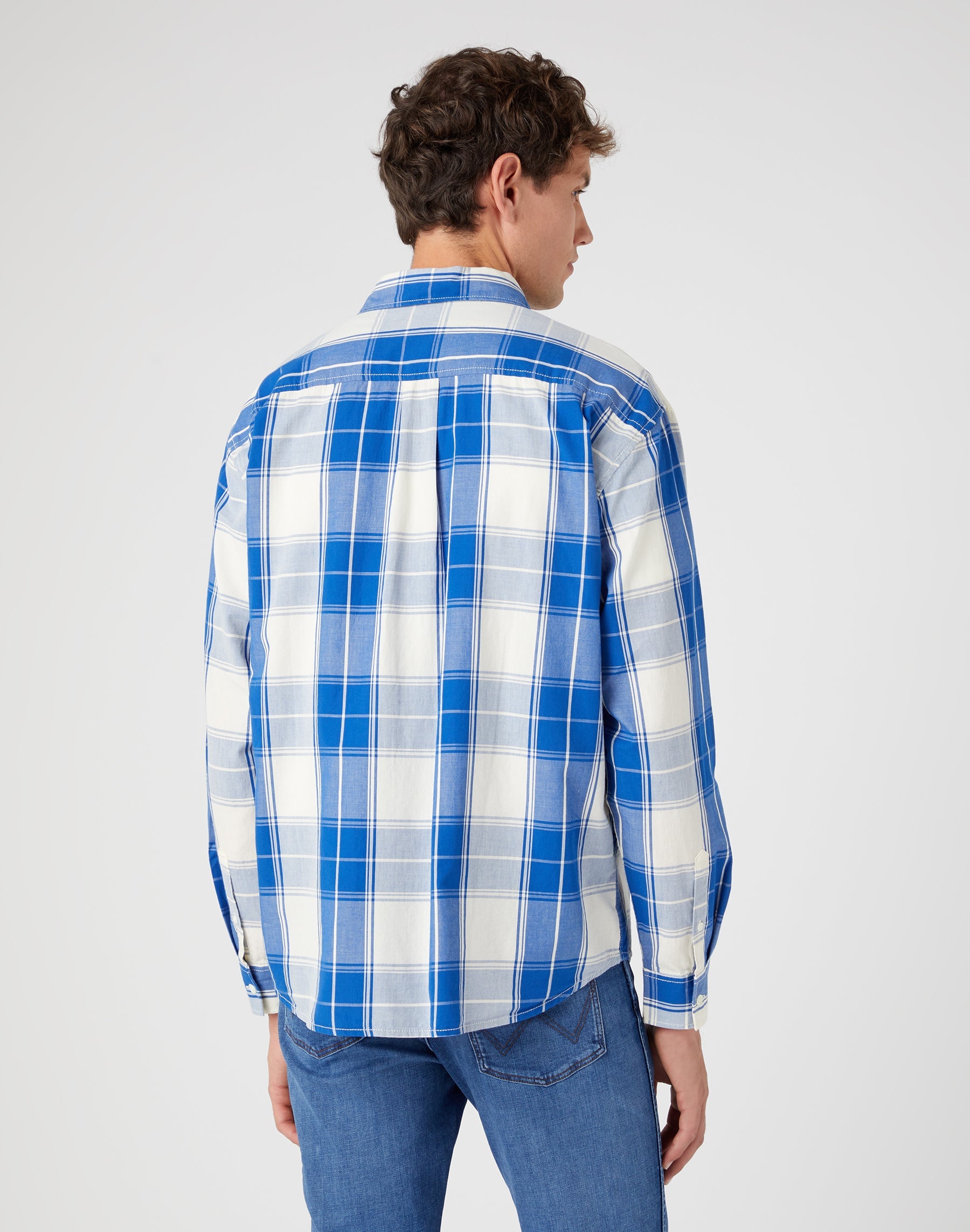 Camicia monotasche in blu nautico Camicie Wrangler   