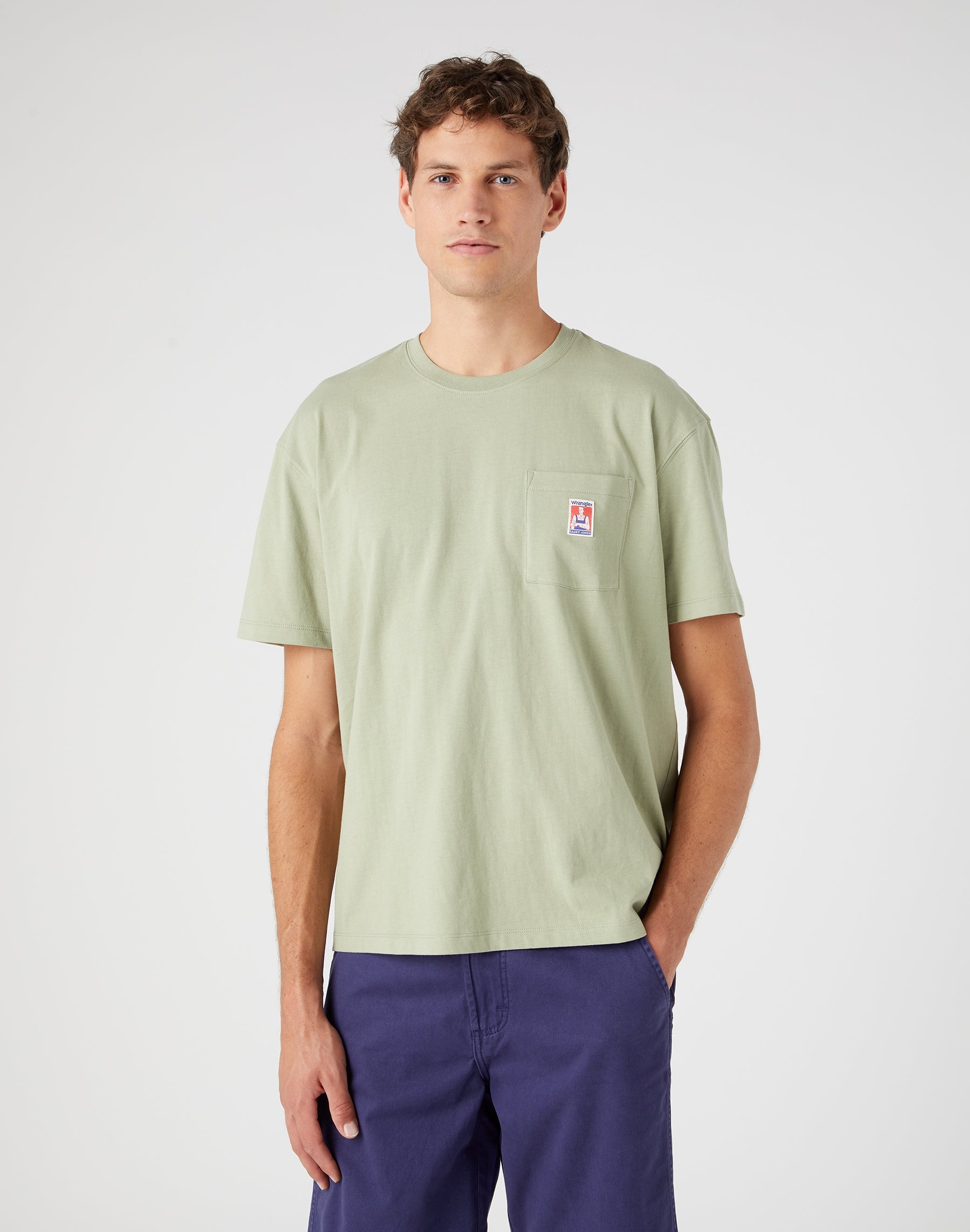 T-shirt Casey Jones Pocket Tee in Tea Leaf T-Shirt Wrangler   