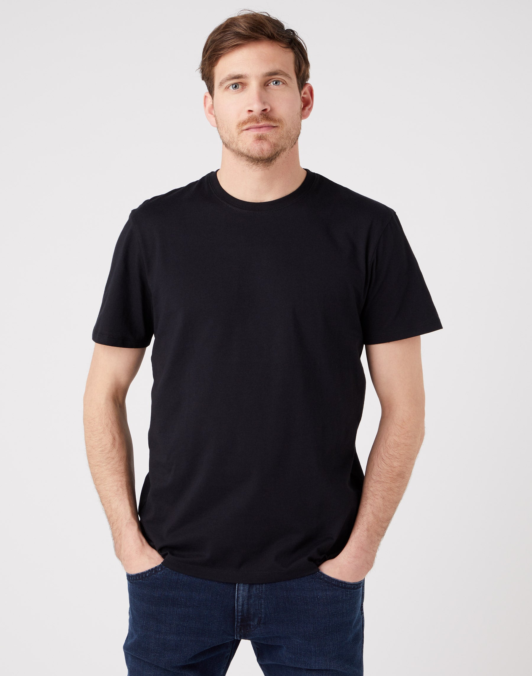 2 Pack Tee in Nero/Bianco Magliette Wrangler   