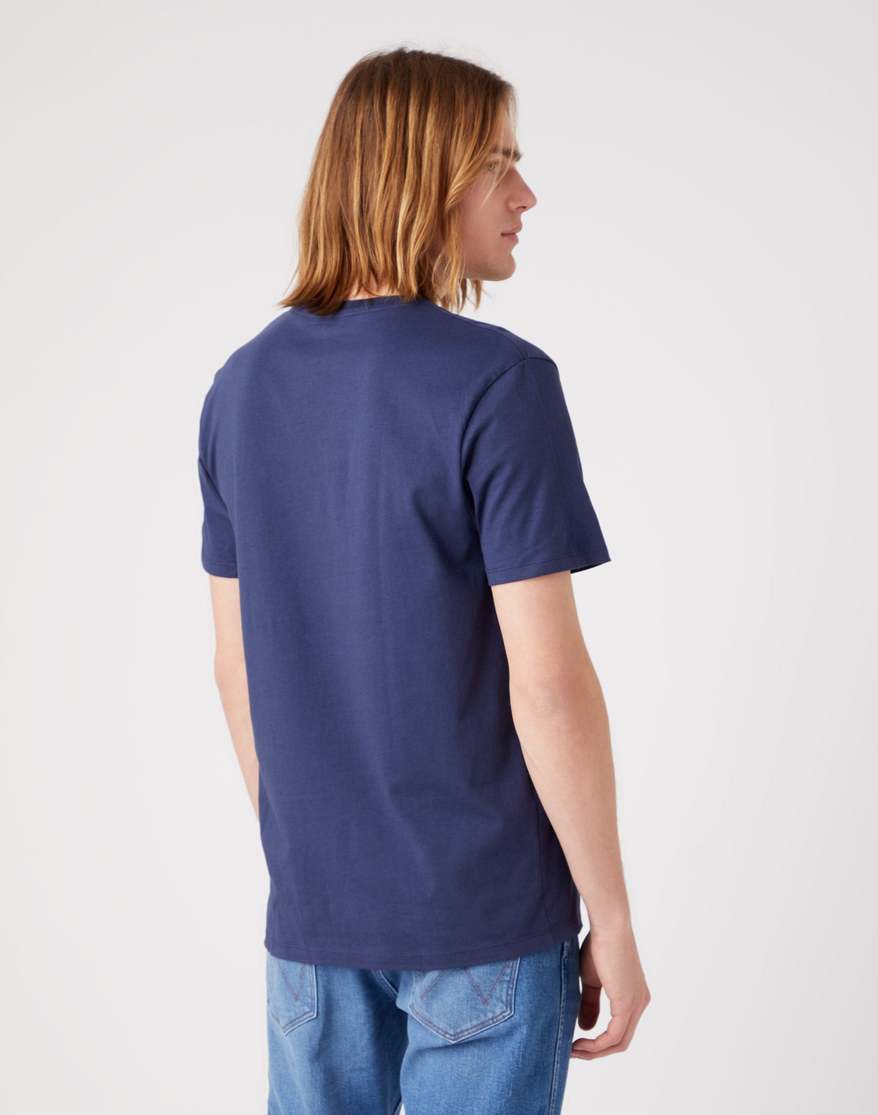 2 Pack Tee in Marina/Bianco Magliette Wrangler   