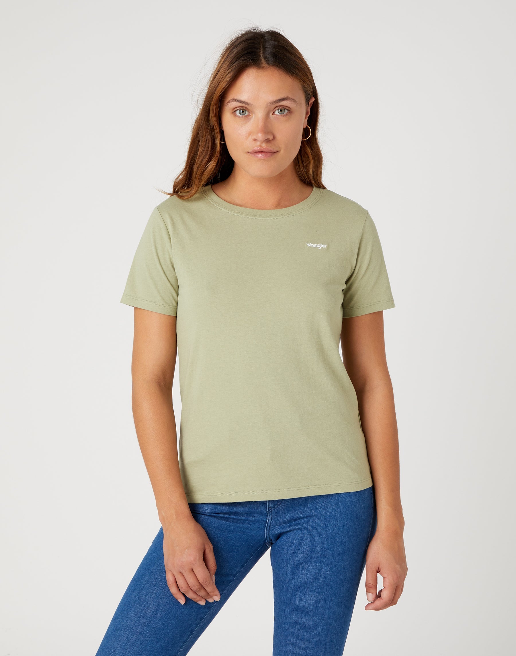 Tee Sign Off in T-shirt Wrangler Tea Leaf   