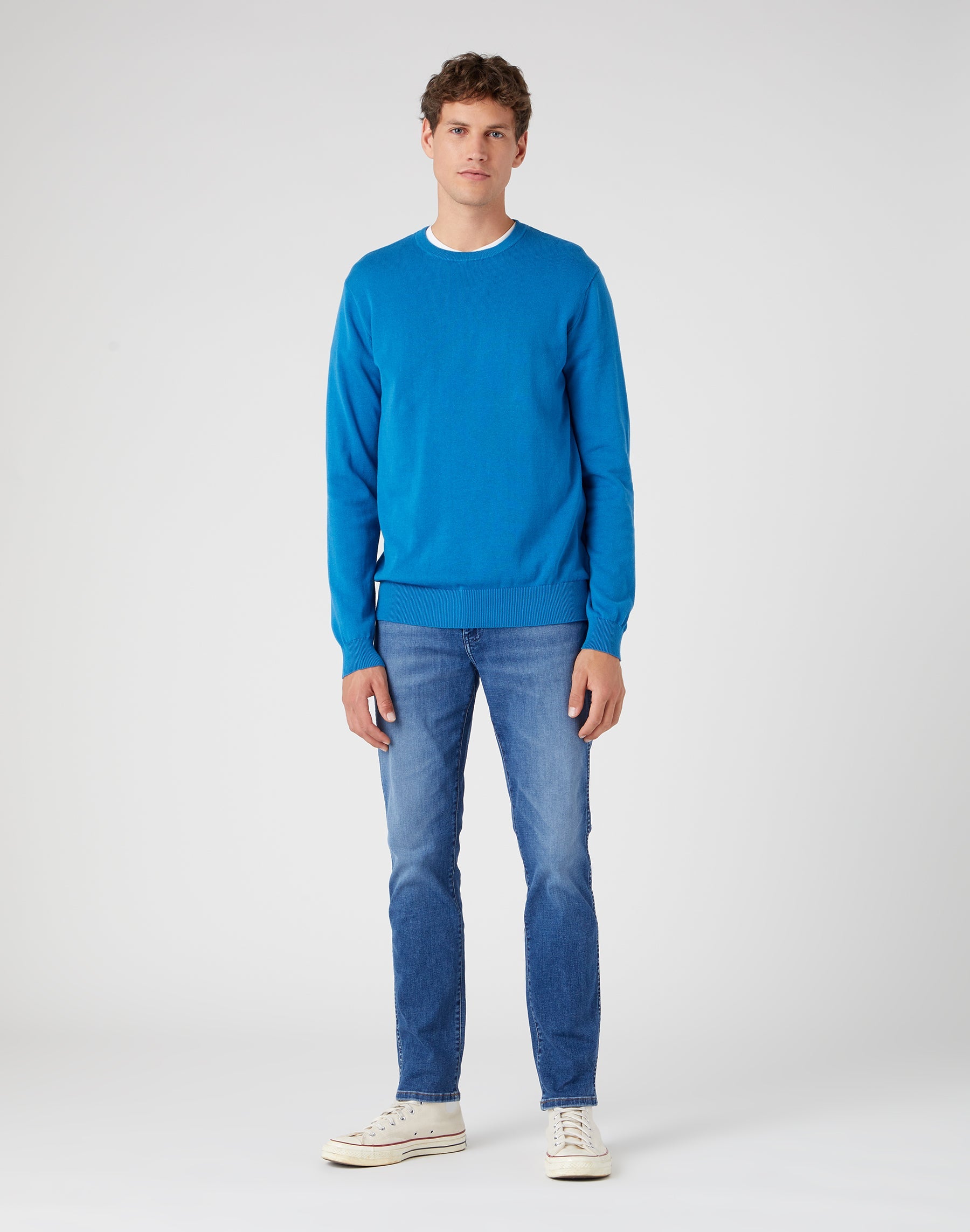 Maglia girocollo in Deep Water Maglioni Wrangler   