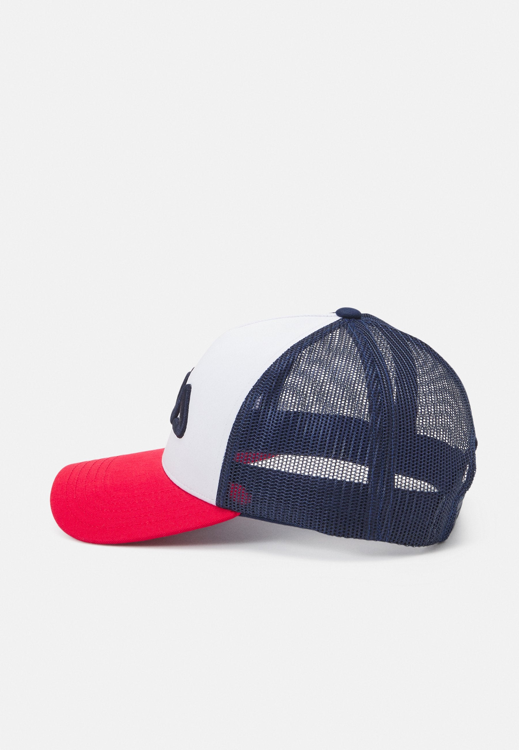 Beppu Trucker Cap Linear Logo Snap Back in rosso-bianco-blu Caps Fila   