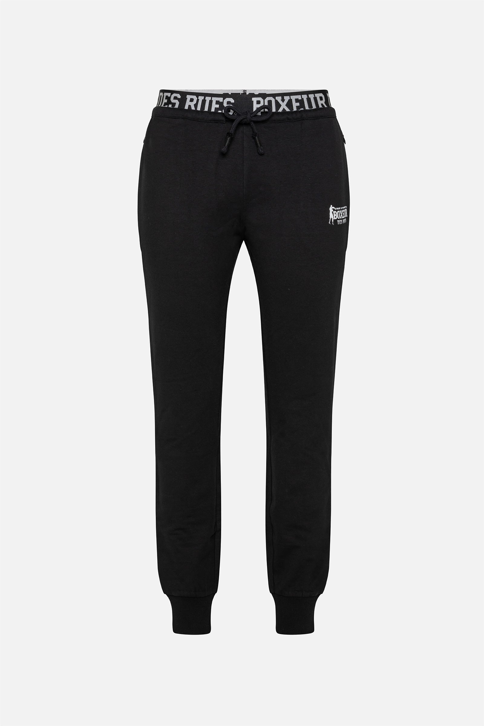 Pantaloni essenziali con logo in nero Boxeur des Rues   