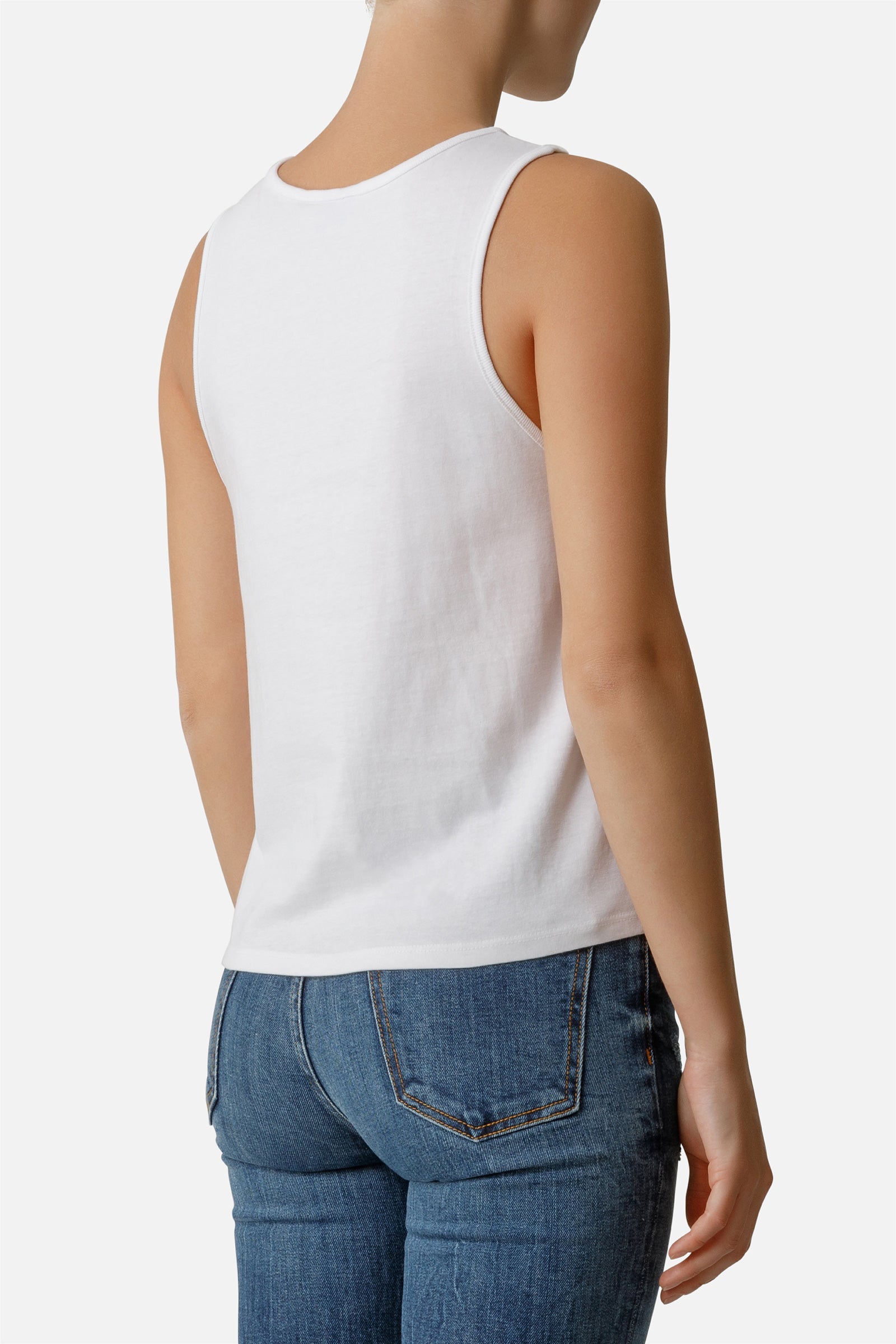 Canotta basic con logo frontale in White Tops Boxeur des Rues   