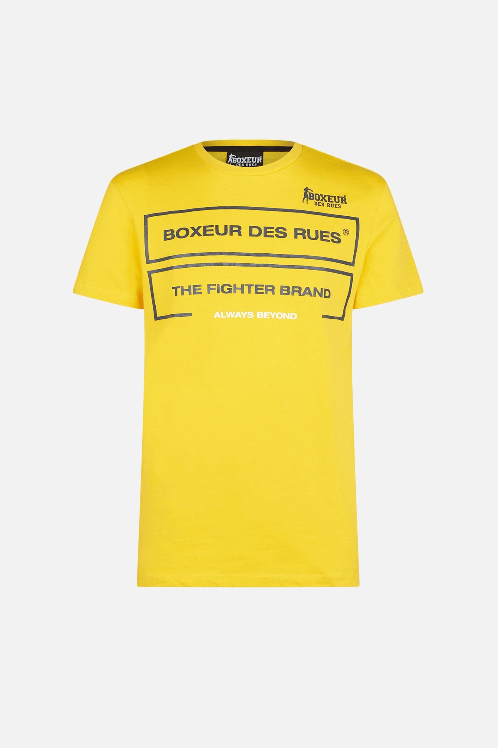 Maglietta girocollo in giallo T-Shirts Boxeur des Rues   