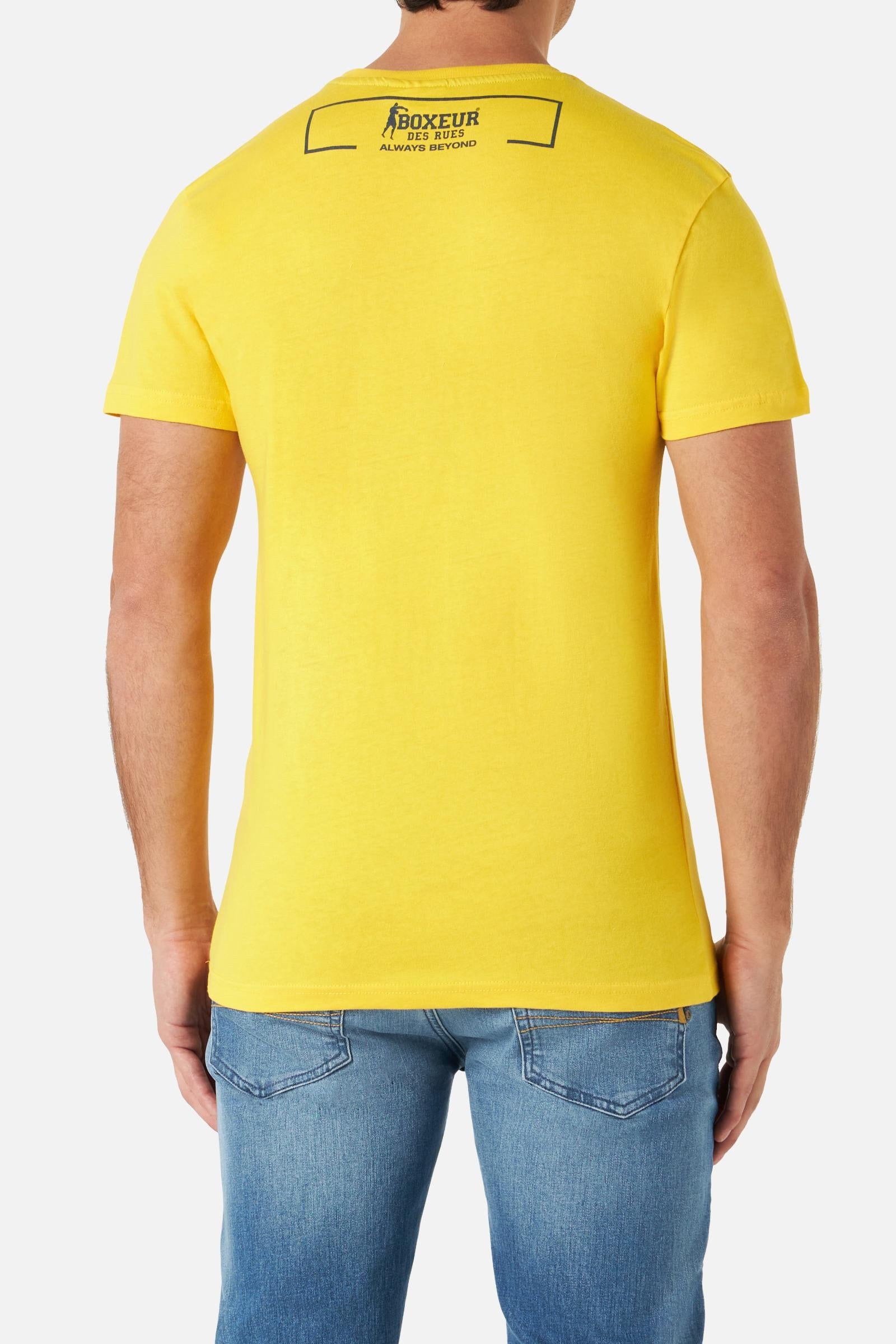 Maglietta girocollo in giallo T-Shirts Boxeur des Rues   