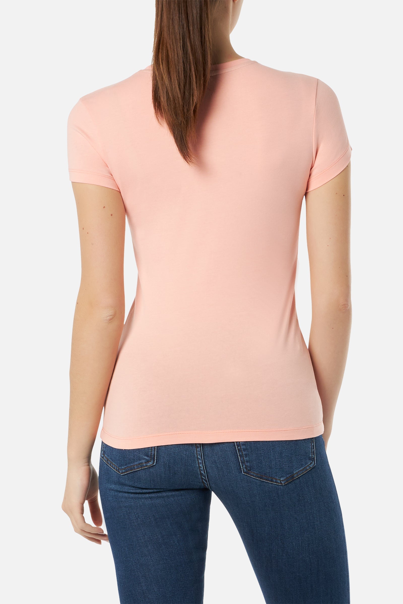 Maglietta basic con logo frontale in Blush T-Shirts Boxeur des Rues   