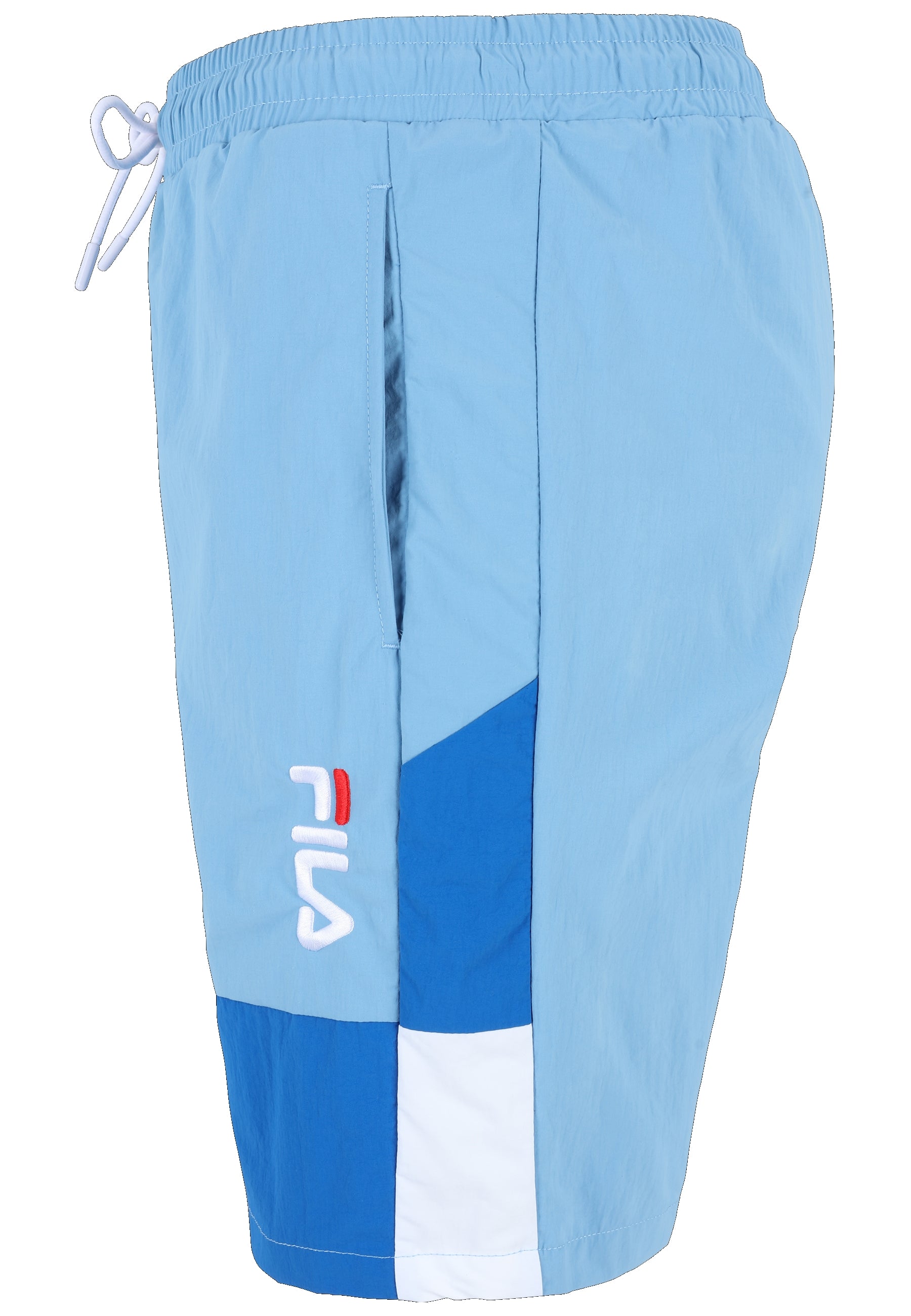 Pantaloncini da bagno Sciacca in Lichen Blue-Vallarta Blue-Bright White Fila   