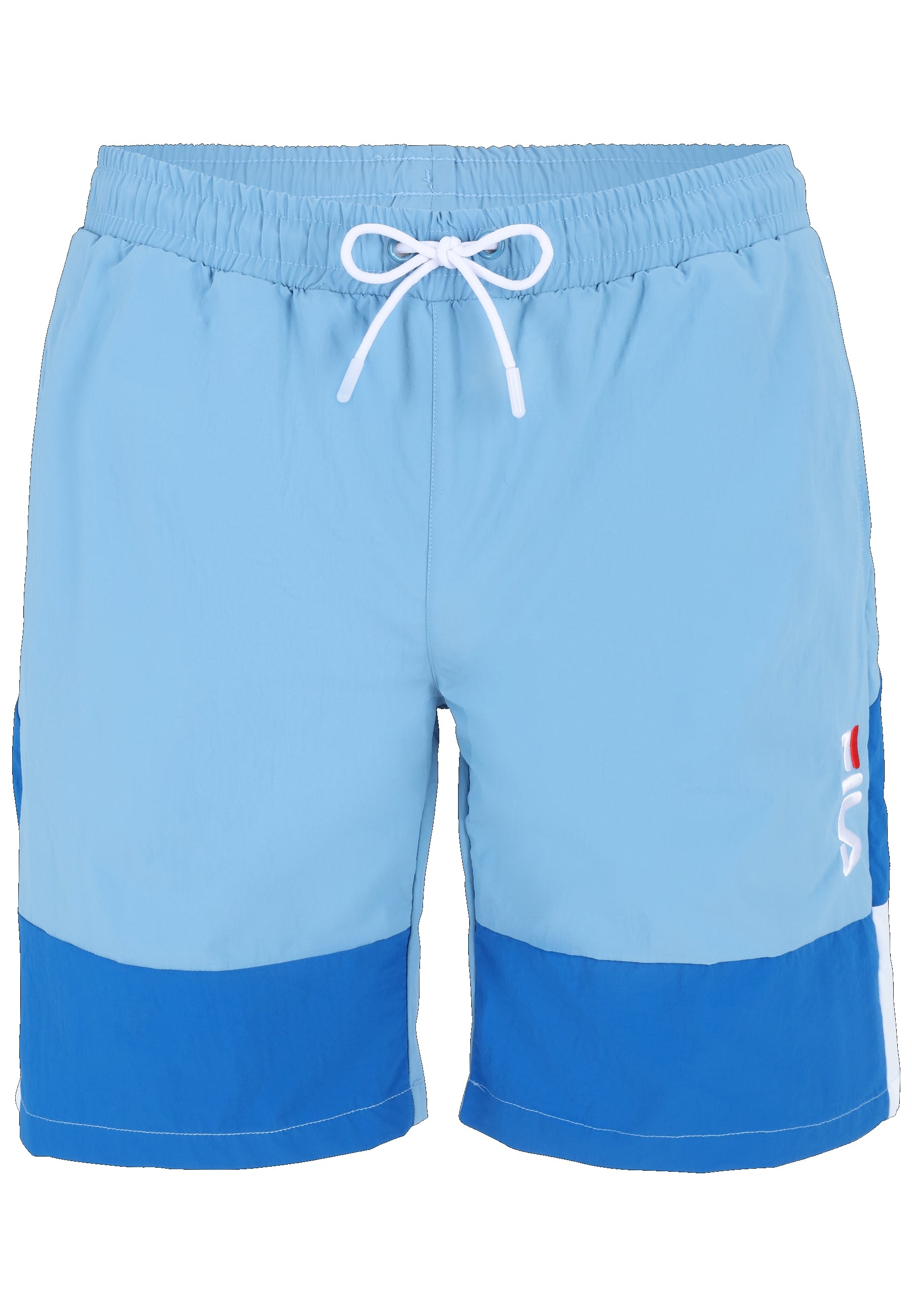 Pantaloncini da bagno Sciacca in Lichen Blue-Vallarta Blue-Bright White Fila   