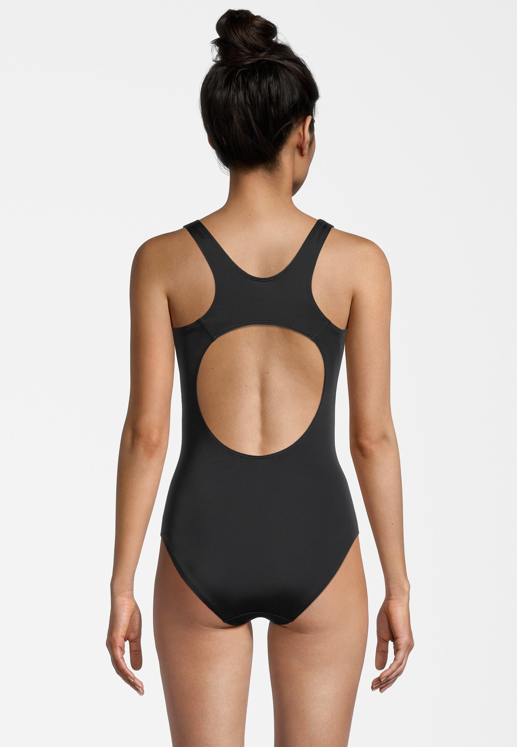 Saki Racer Back Swimsuit in Nero Costumi da bagno Fila   