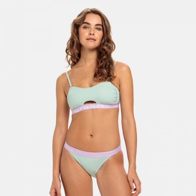 Bikini a fascia Sanming in verde limo Fila   